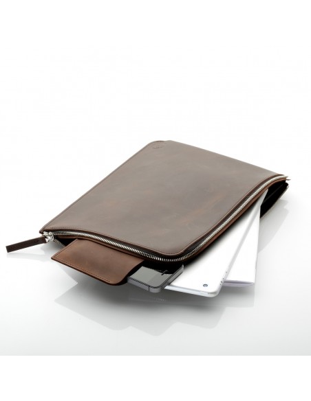 ZIP Sleeve iPad 2/3/4 Leder Earth