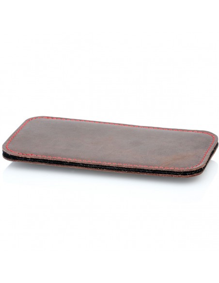 g.4 iPhone 8 Plus sleeve from leather in camel, dark brown, grey and black