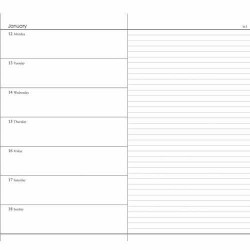 g.book calendar set 2023 - yearly overview, calendar consisting of 2 parts and a lined notebook