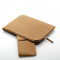 ZIP 11-inch iPad Pro sleeve in black, braown and camel