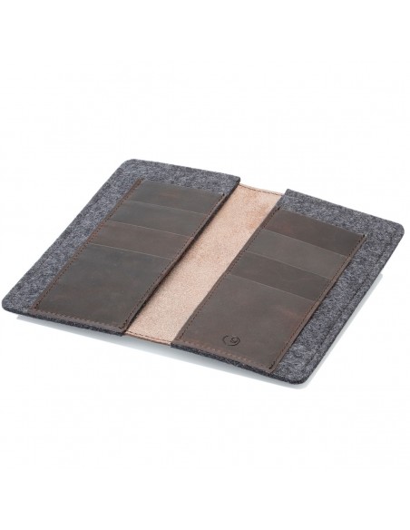 g.5 iPhone 8 Plus Wallet in black, grey, camel and dark brown leather