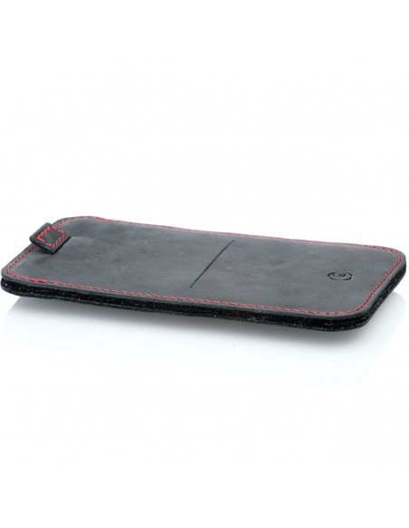g.4 iPhone XI Max sleeve from leather in camel, dark brown, grey and black