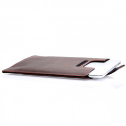 MacBook Sleeve Leder schwarz 2