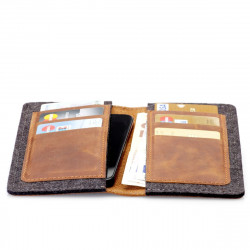 g.5 iPhone SE 2020 Wallet in camel, black, grey and dark brown 2