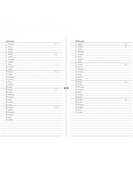 g.book Refill Set - Calendar & Annual Overview 2026