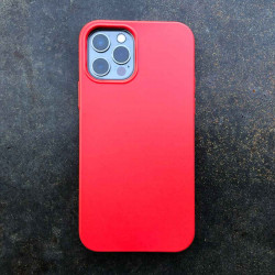 iPhone 12 Bio Case in Farbe night schwarz, rot, gelb und blau