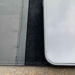 iPhone 12 Mini Brieftaschen Case Leder – Case und Portemonnaie in dunkelbraun, camel, schwarz und grau 2