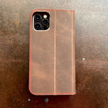 iPhone 12 Pro Case aus Leder mit integriertem biologisch abbaubaren Bumper
