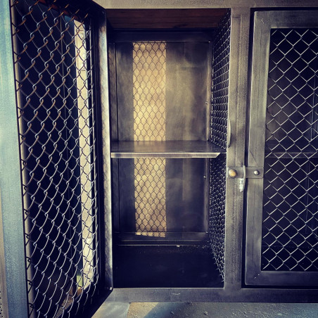 germanmade Sideboard Mesh Vintage Cabinet Locker