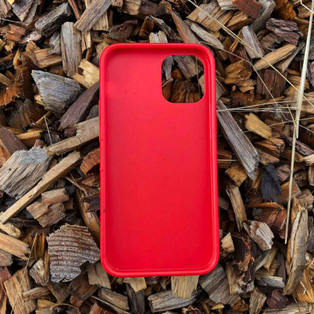 iPhone 13 Pro Max Bio Case - Farbe Rot - Kompostierbare Alternative zu Silikon und Plastikhüllen. Für ein plastikfreies Morgen.