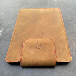 MacBook Air 13" leather sleeve made of vegetable tanned leather and felt - handmade in Germany