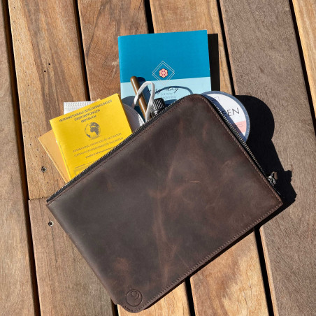 ZIP Sleeve iPad mini Leder, made in Germany - lokal, fair, nachhaltig