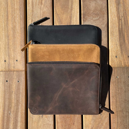 ZIP Sleeve iPad mini Leder, made in Germany - lokal, fair, nachhaltig