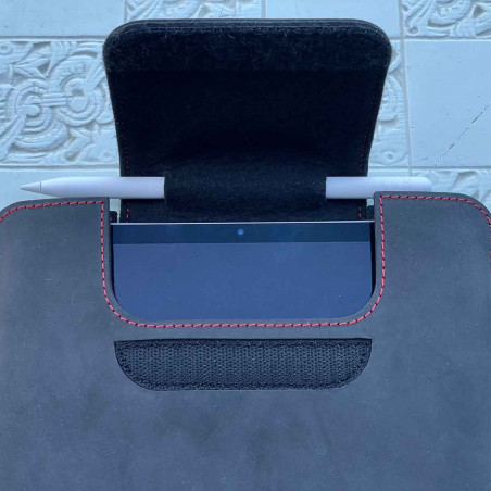 10.9-inch iPad leather sleeve with felt lining - fair and local produced by hand in Germany