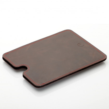 iPad mini Sleeve Leder - aus pflanzlich gegerbtem Leder mit mulesingfreiem Filz Innen, handgefertigt in Deutschland-Night