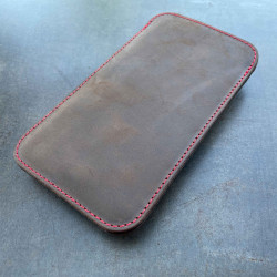 iPhone 15 / Plus / Pro / Pro Max leather case made of vegetable tanned leather handmade in Germany in 4 colors