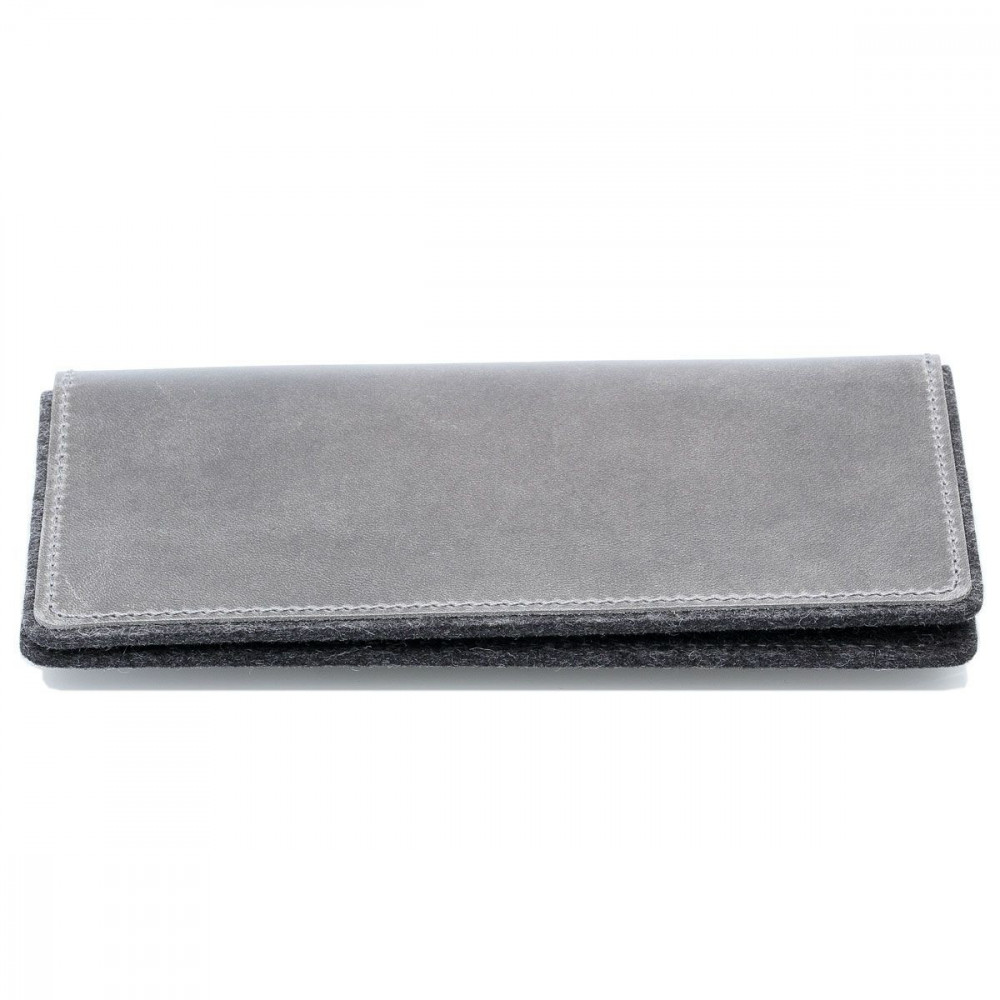 g.5 iPhone 15 Pro Leather Folio in color grey