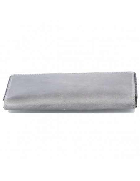 g.5 iPhone 15 (Pro) Etui Leder in Leder grau
