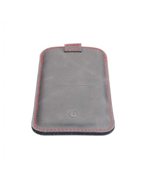 g.4 iPhone 15 Plus Ledercase - handgefertigt in Deutschland aus Premium Leder und Wollfilz