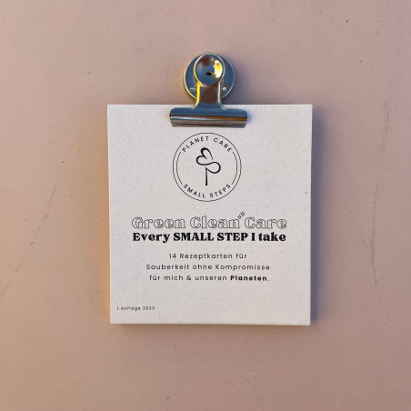 Green Clean Care - 14 recipe cards for cleaning products

Uncompromising cleanliness for your home and the environment