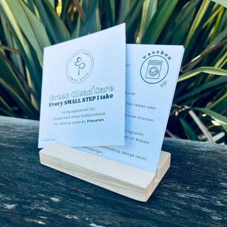 Green Clean Care - 14 recipe cards for cleaning products

Uncompromising cleanliness for your home and the environment
