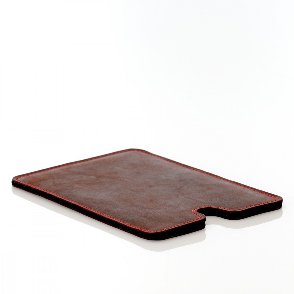 iPad mini sleeve leather - made of vegetable tanned leather with mulesing free felt inside, handmade in Germany