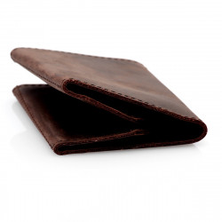 Falt WalletBend Wallet - super slim, thin wallet for cards and bills made of vegetable tanned leather - made in Germany